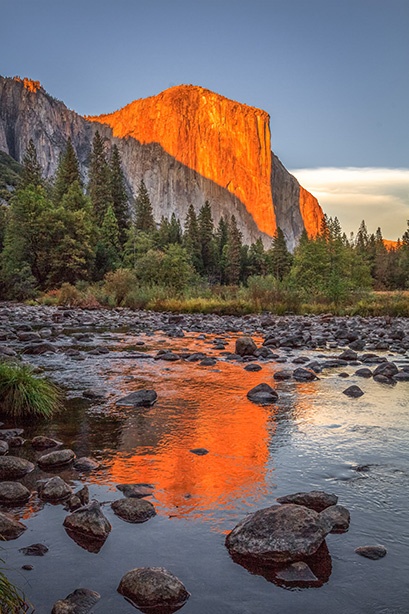 Photograph of El Capitan Yosemite Valley. Included in the Native American historical fiction, Great Spirit of Yosemite: The Story of Chief Tenaya.